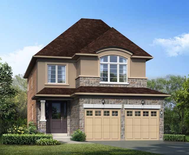 On The Ridge Barolo model – 35' detached home elevation A in Stoney Creek by Rosehaven Homes