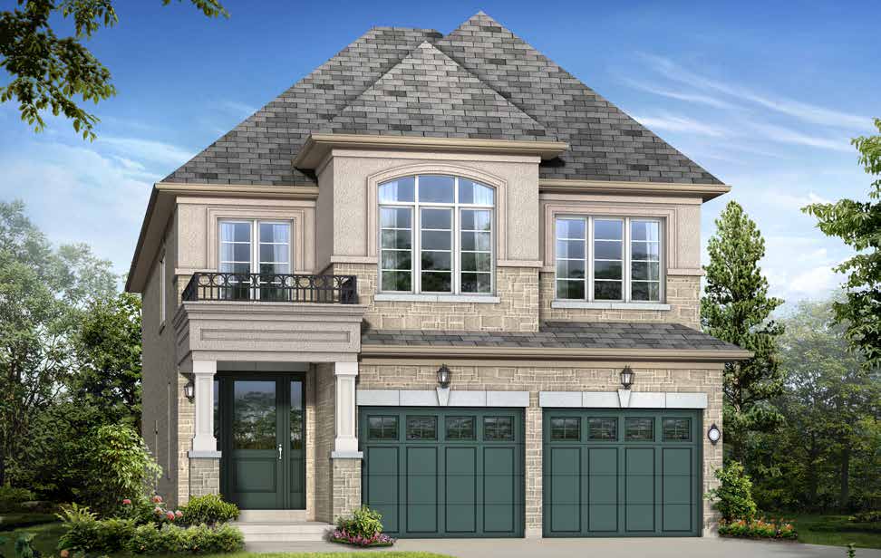On The Ridge Sauvignon model – 35' detached home elevation A in Stoney Creek by Rosehaven Homes